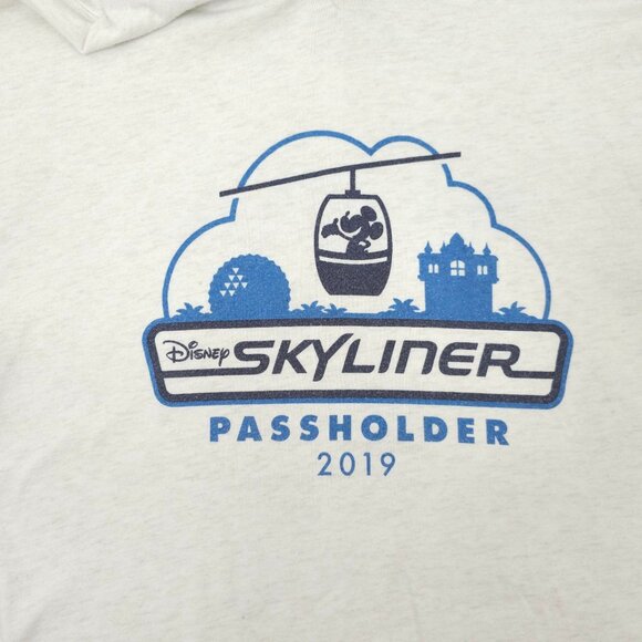 Disney Parks Skyliner Passholder 2019 Opening Pullover Hoodie Adult XXL Graphic - Picture 10 of 16